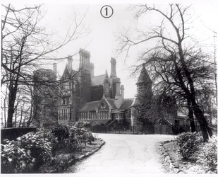 Meanwood Towers, costruito nel 1867, 1950